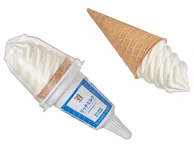 ワッフルコーン　リッチミルク